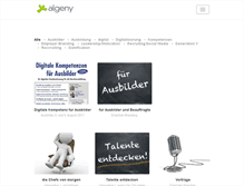 Tablet Screenshot of algeny.de